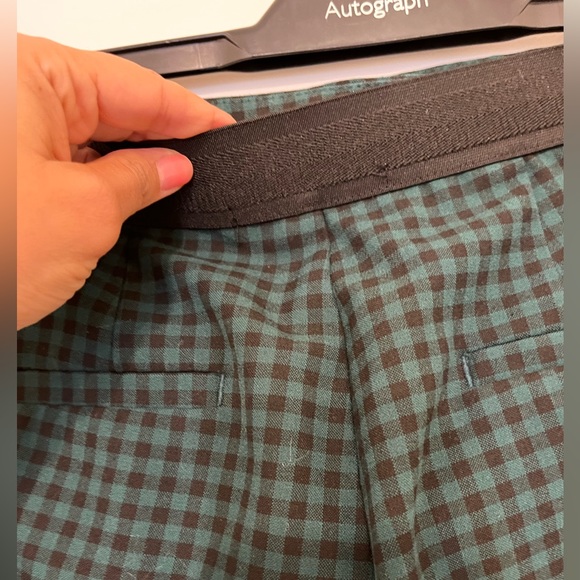 Black and green checkered skinny dress pants - Picture 4 of 6